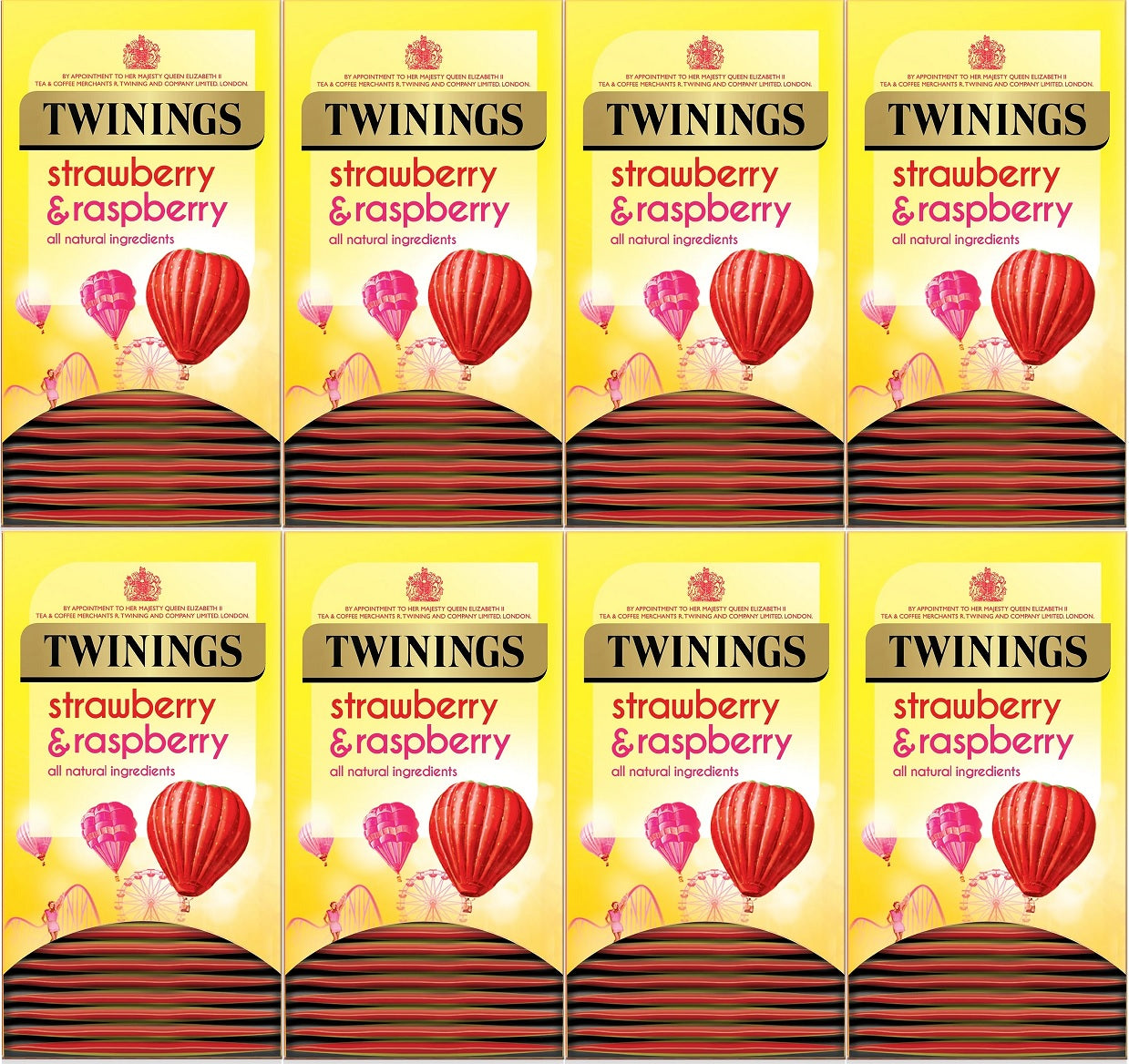 Twinings Strawberry & Raspberry Individually Enveloped Tagged Tea Bags
