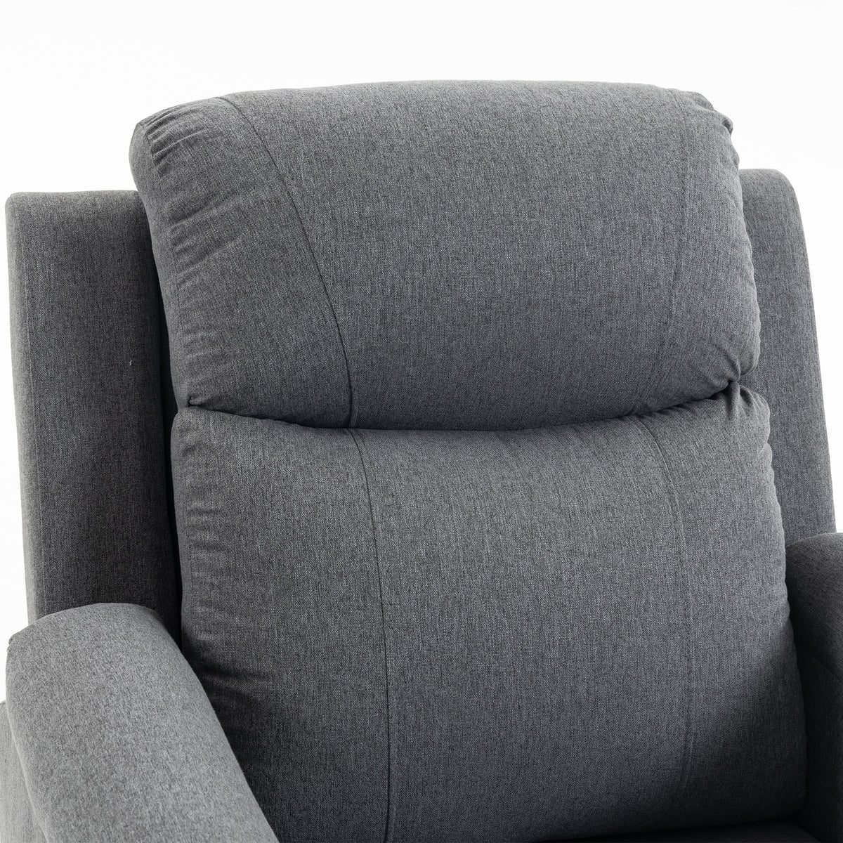 HOMCOM Riser Recliner Chair with Massage and Heat, Linen Electric Lift Armchair for Elderly with Spring Cushion, Dark Grey