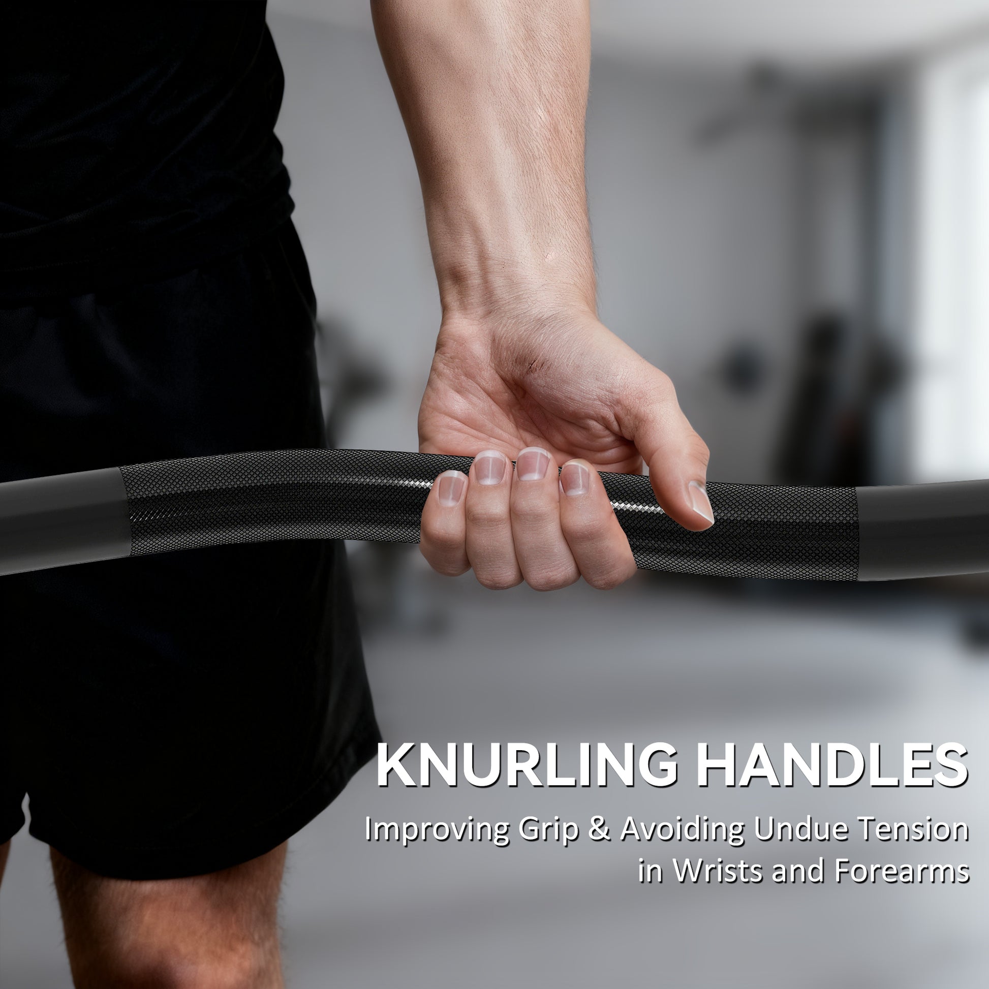 SPORTNOW 4ft Olympic EZ Curl Bar, Barbell Bar for 2" Weight Plates with Non-Slip Hand Grip 120cm