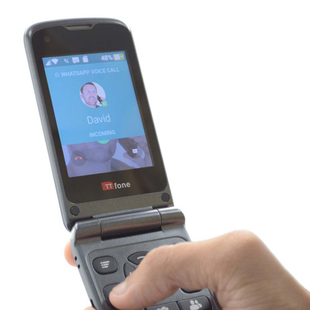 TTfone Titan TT950 Whatsapp Touchscreen Senior Big Button Flip Unlocked Mobile Phone