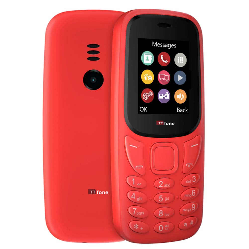 TTfone TT170 Red Dual SIM with USB Cable