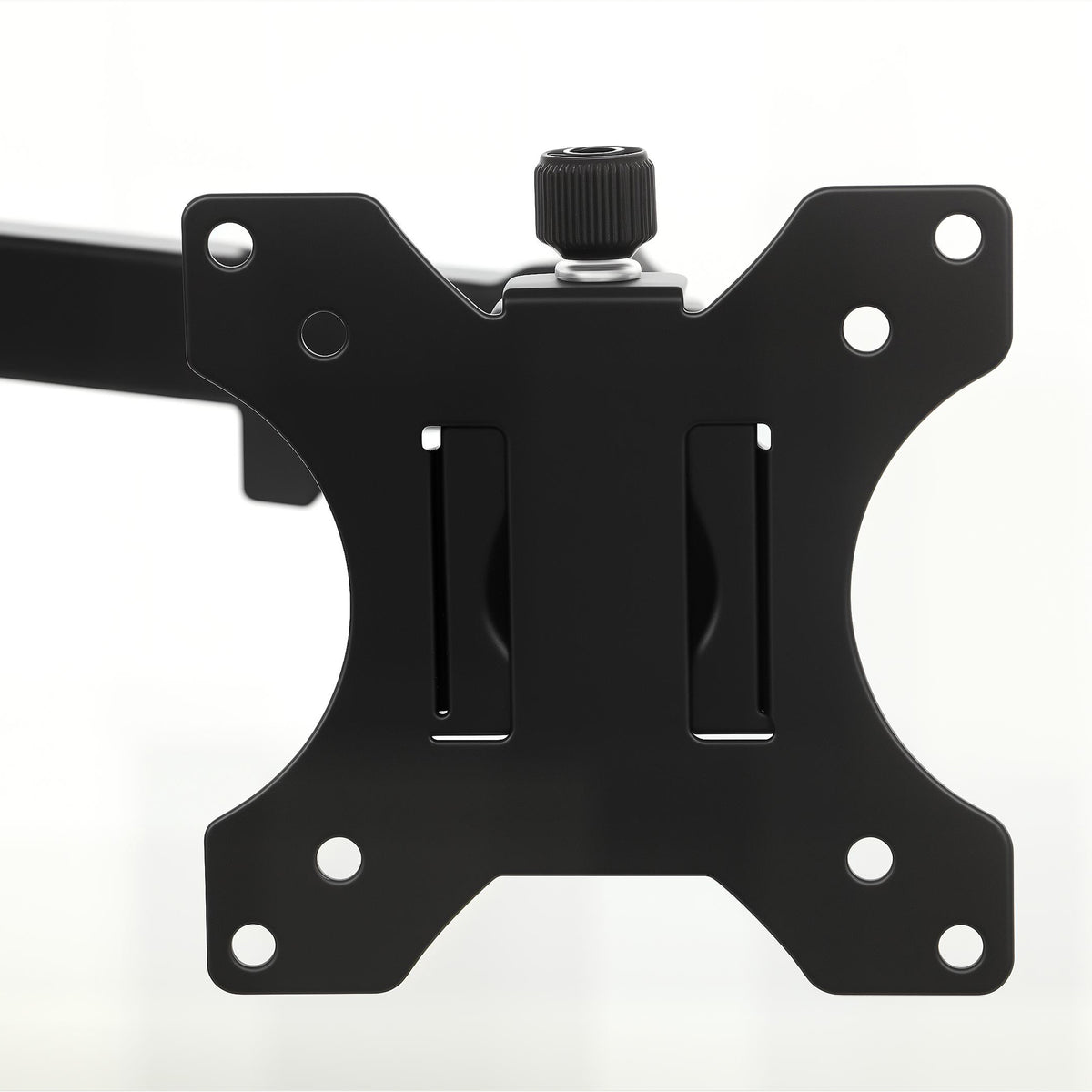 HOMCOM Dual Monitor Stand for 2 Screens up to 32", Height Adjustable Monitor Riser with Tilt, Swivel & 360Â° Rotation