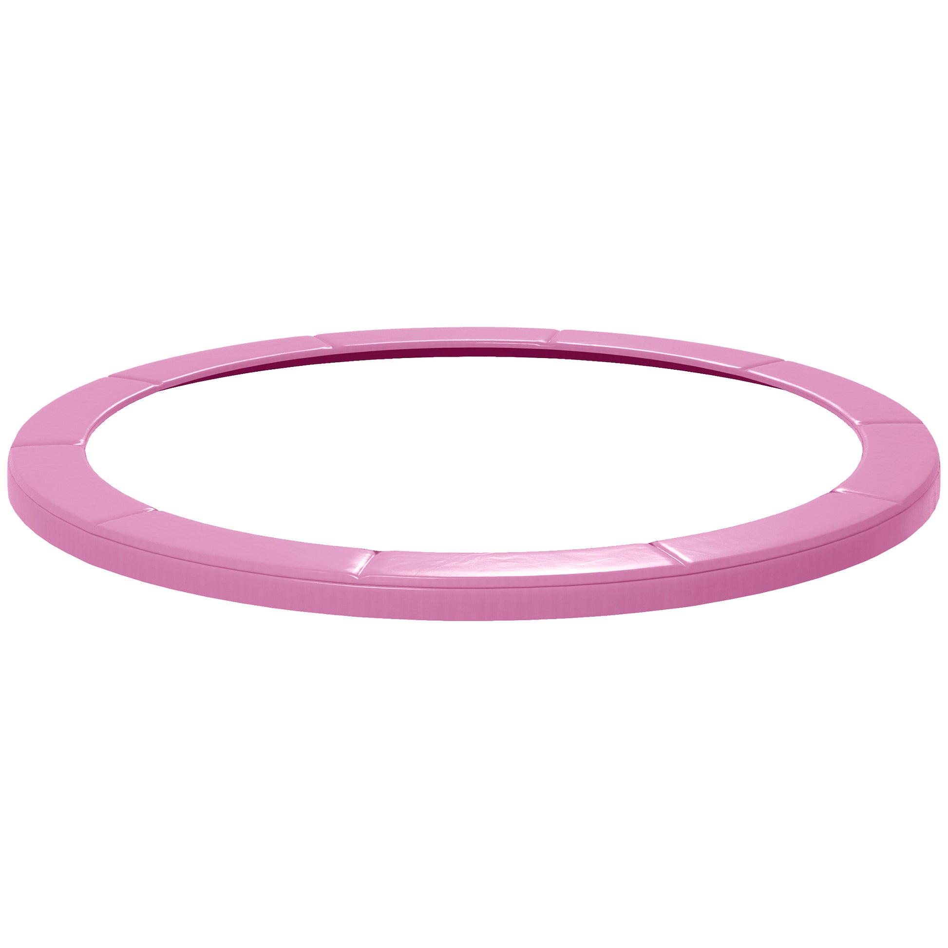 SPORTNOW 8FT Trampoline Spring Cover, Plastic Trampoline Pad Replacement with Elastic Cord, Waterproof, UV Resistant and Tear-Resistant, Pink Default Title