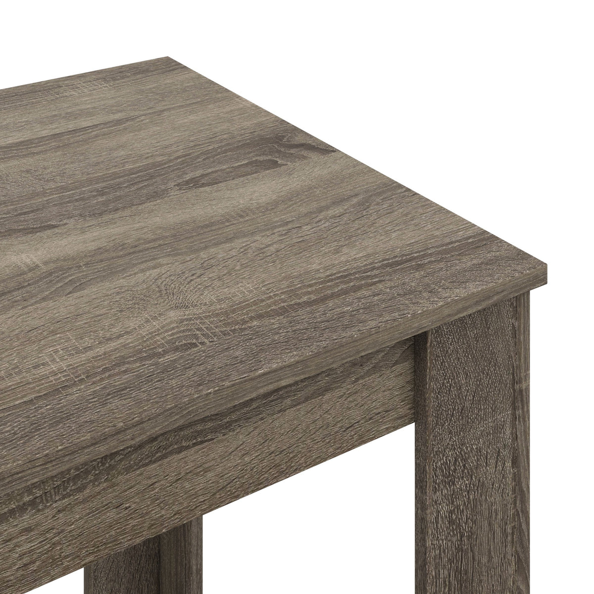 HOMCOM Kitchen Dining Table and 2 Benches Set, Table and Chairs Set for Limited Space, Grey Wood Effect