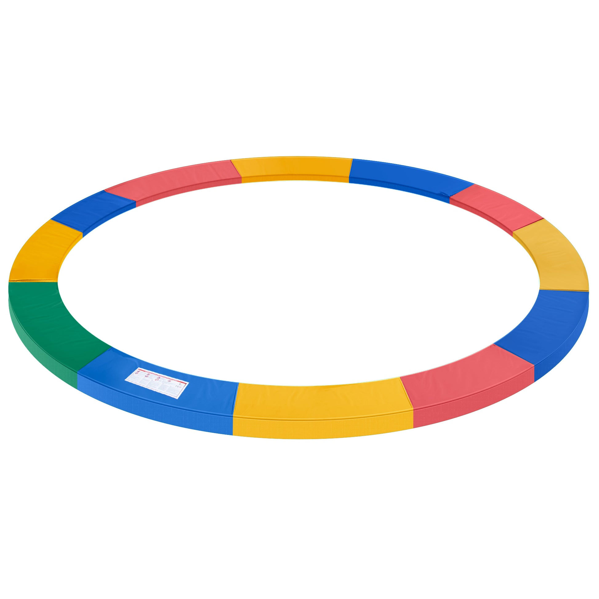 HOMCOM 12FT Replacement Trampoline Pad Thick Foam Safety Î¦366cm Spring Cover Bounce Padding - Multi Coloured Default Title