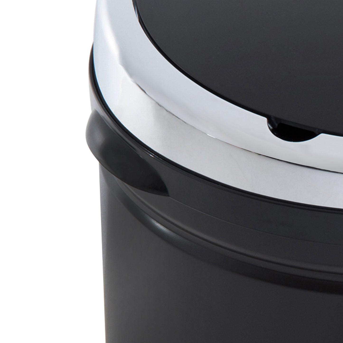 HOMCOM 50L Sensor Bin with Quiet Soft-Close Lid, Automatic Touchless Motion Sensor Rubbish Bin with Fingerprint Resistant, Stainless Steel for Hygienic Kitchen, Home Office Use, Black