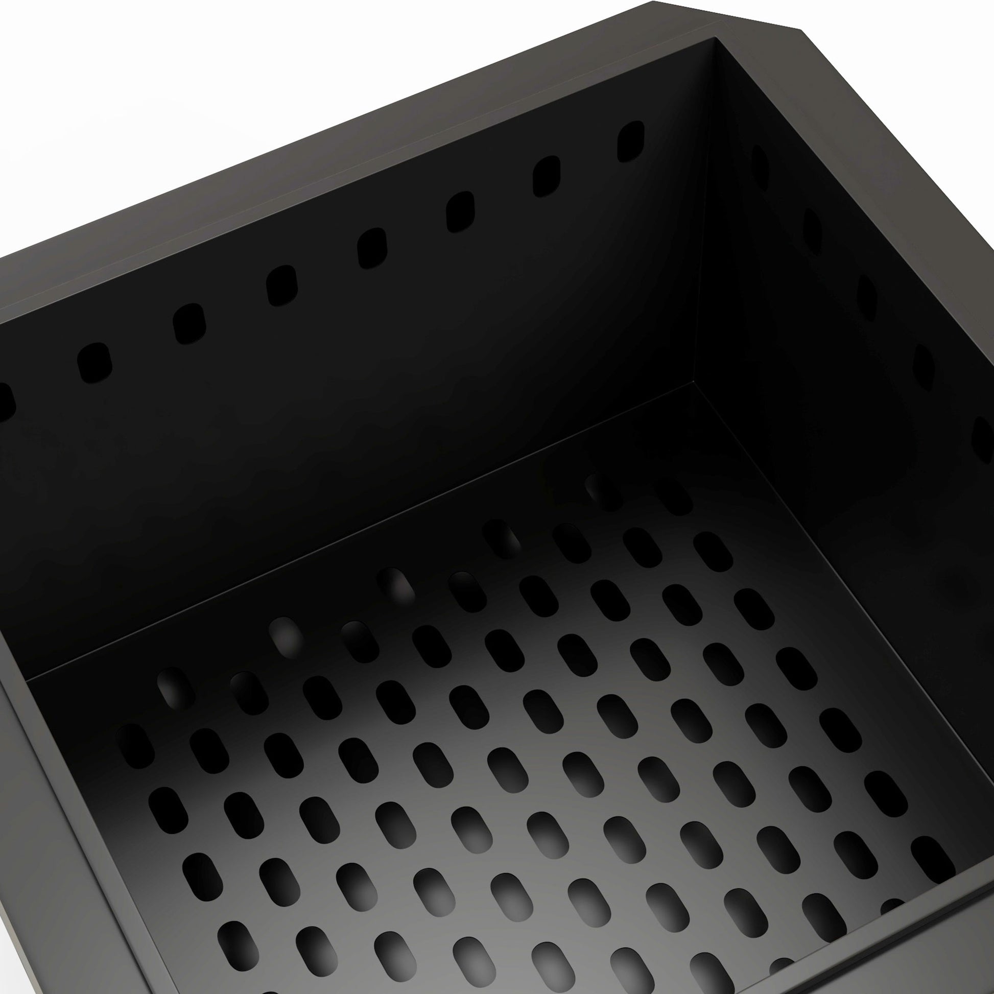 Outsunny Smokeless Fire Pit, 48 cm Portable Wood Burning Firepit, Square Metal Bonfire Stove with Poker, Black