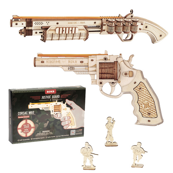 Robotime Gun Blocks Model Buliding Kit Toys Gift For Children Kids Boys Birthday Gift