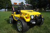 DRIFTER RAPTOR POWERFUL 12V ELECTRIC RIDE ON JEEP YELLOW