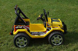 DRIFTER RAPTOR POWERFUL 12V ELECTRIC RIDE ON JEEP YELLOW