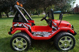 DRIFTER RAPTOR POWERFUL 12V ELECTRIC RIDE ON JEEP RED