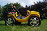 DRIFTER RAPTOR POWERFUL 12V ELECTRIC RIDE ON JEEP YELLOW