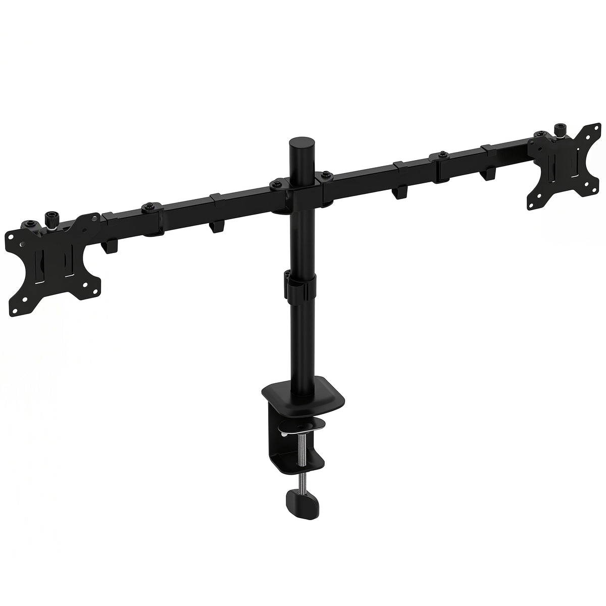 HOMCOM Dual Monitor Stand for 2 Screens up to 32", Height Adjustable Monitor Riser with Tilt, Swivel & 360Â° Rotation Default Title