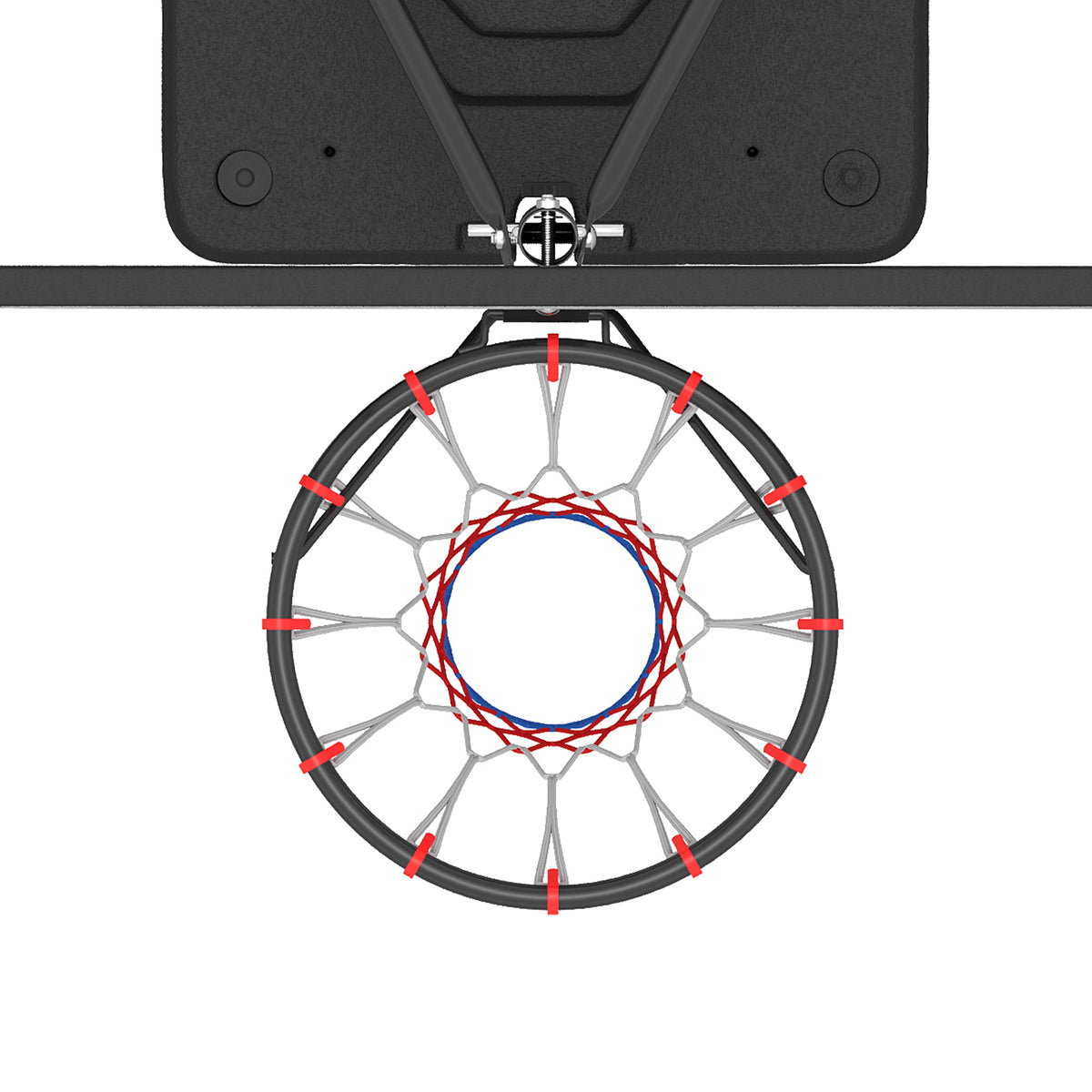 SPORTNOW Adjustable Basketball Hoop and Stand, 3.5-7FT Portable Freestanding Basketball Hoop System with Wheels and Base, Black