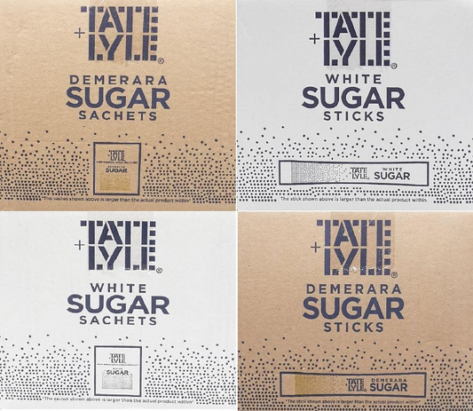 2.5kg Sugar Individual Sticks Sachets White & Brown
