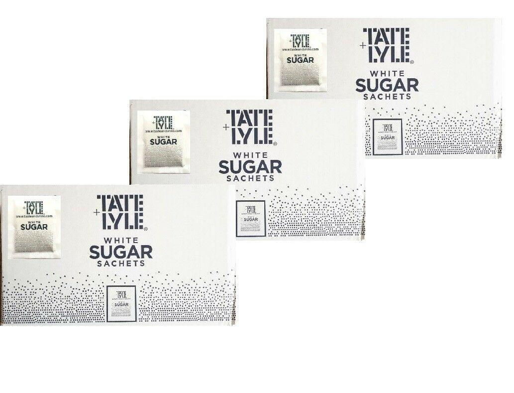 TATE & LYLE White Granulated Sugar 2000 Individual Sachets Sticks
