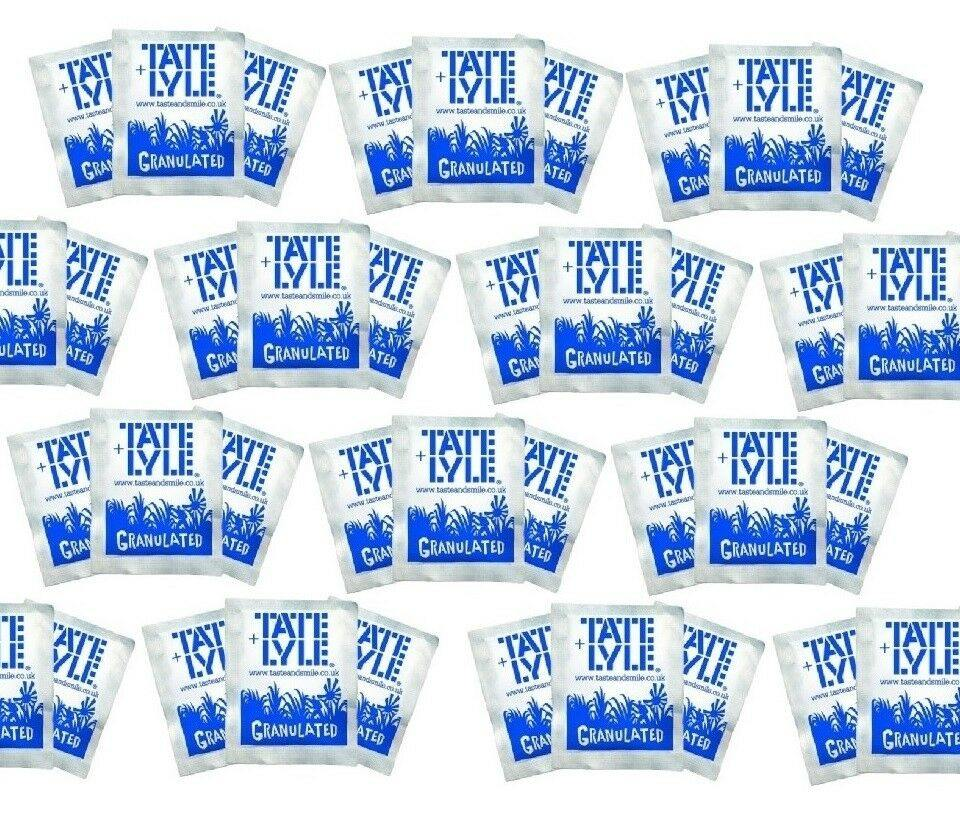 TATE & LYLE White Granulated Sugar 2000 Individual Sachets Sticks