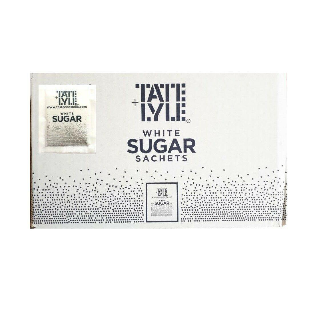 TATE & LYLE Pure Granulated Cane White and Brown Demerara Sugar Sachets