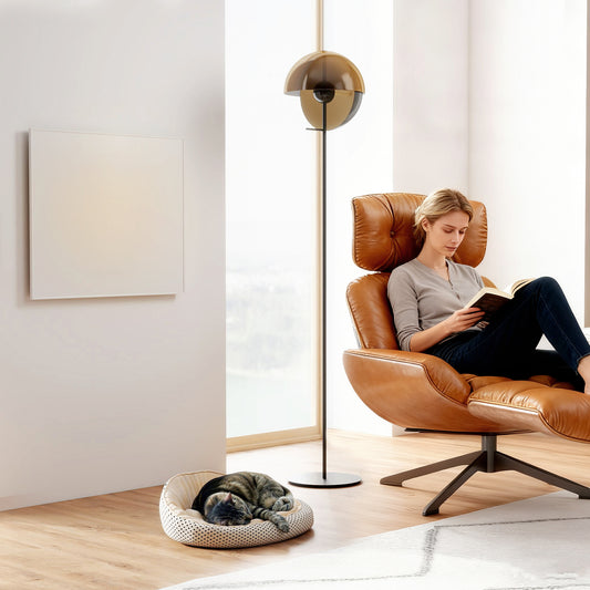 HOMCOM Wifi Smart Electric Heater, Far Infrared, Wall Mounted - 520W