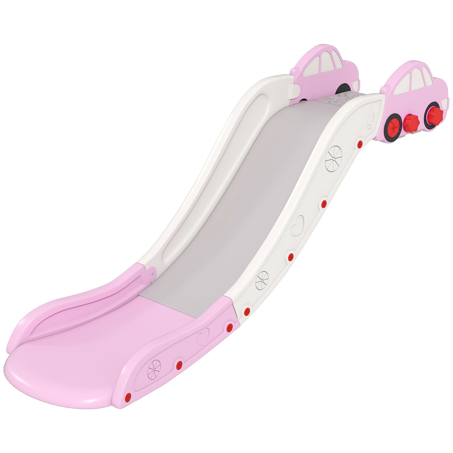 AIYAPLAY Kids Slide for Bed, Sofa, with Extended Length, Easy to assemble and Store, Pink Default Title