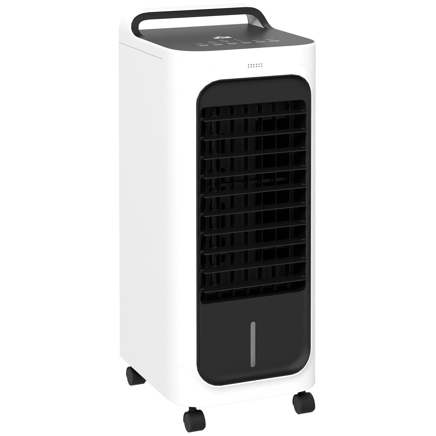 HOMCOM Three-Cool Air Conditioner, with Ice Pack and Remote - White Default Title