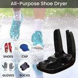 Shoe Dryer Warmer Portable Odour Eliminator Damp Wet Boots - Black