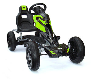 Thunder Eva Rubber Wheel Go Kart Green