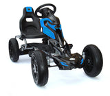 Thunder Eva Rubber Wheel Go Kart Blue