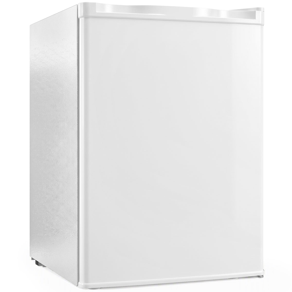 HOMCOM 73 L Mini Fridge with Chiller Box, Single Door Compact Refrigerator, Adjustable Thermostat, Reversible Door, White Default Title