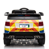 Ride On Dual Drive 12V 7A.h Police Car with 2.4G Remote Control White