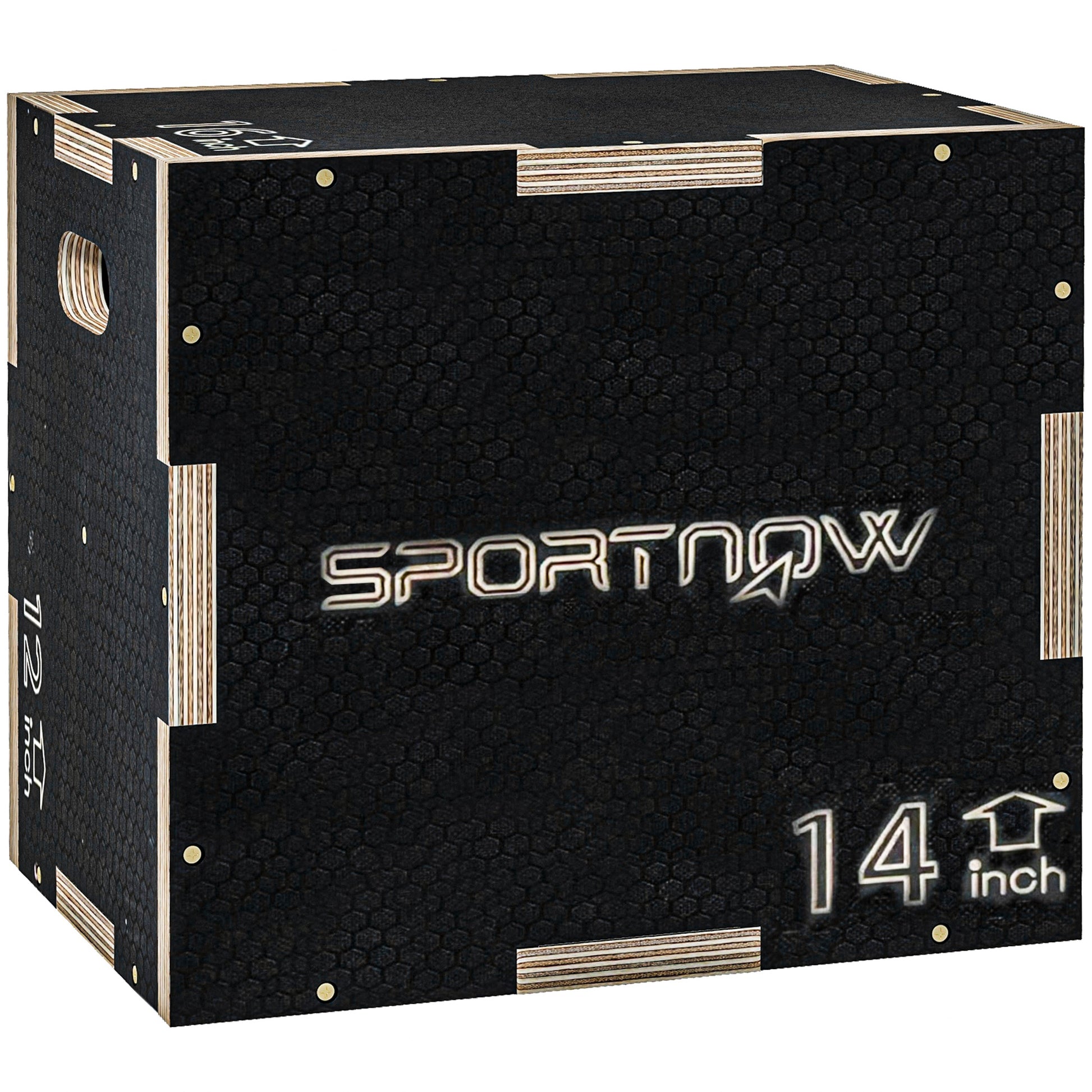 Mac Jumpbox SPORTNOW Multi-Faceted Jump Box, Wooden Step Up Box, for Home, Gym, Ex ...
