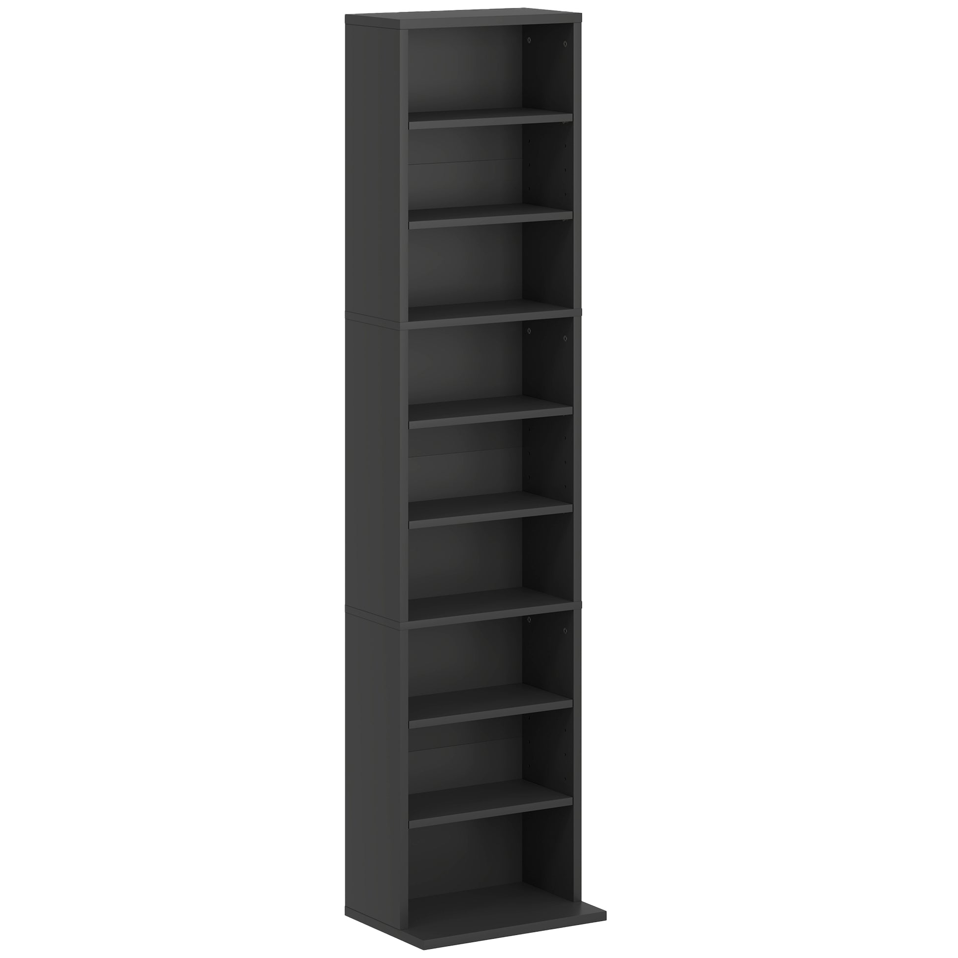 HOMCOM 260 Narrow CD Storage Unit - Black Default Title