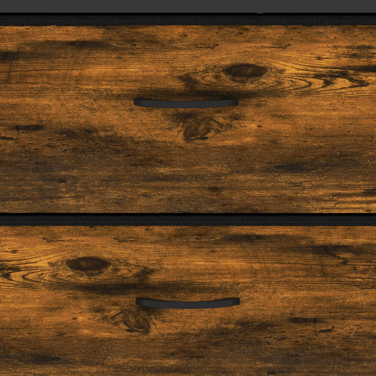 HOMCOM Chest of Drawers with 7 Drawers, Industrial Fabric Storage Unit with Top Shelf and Steel Frame for Bedroom, Rustic Brown