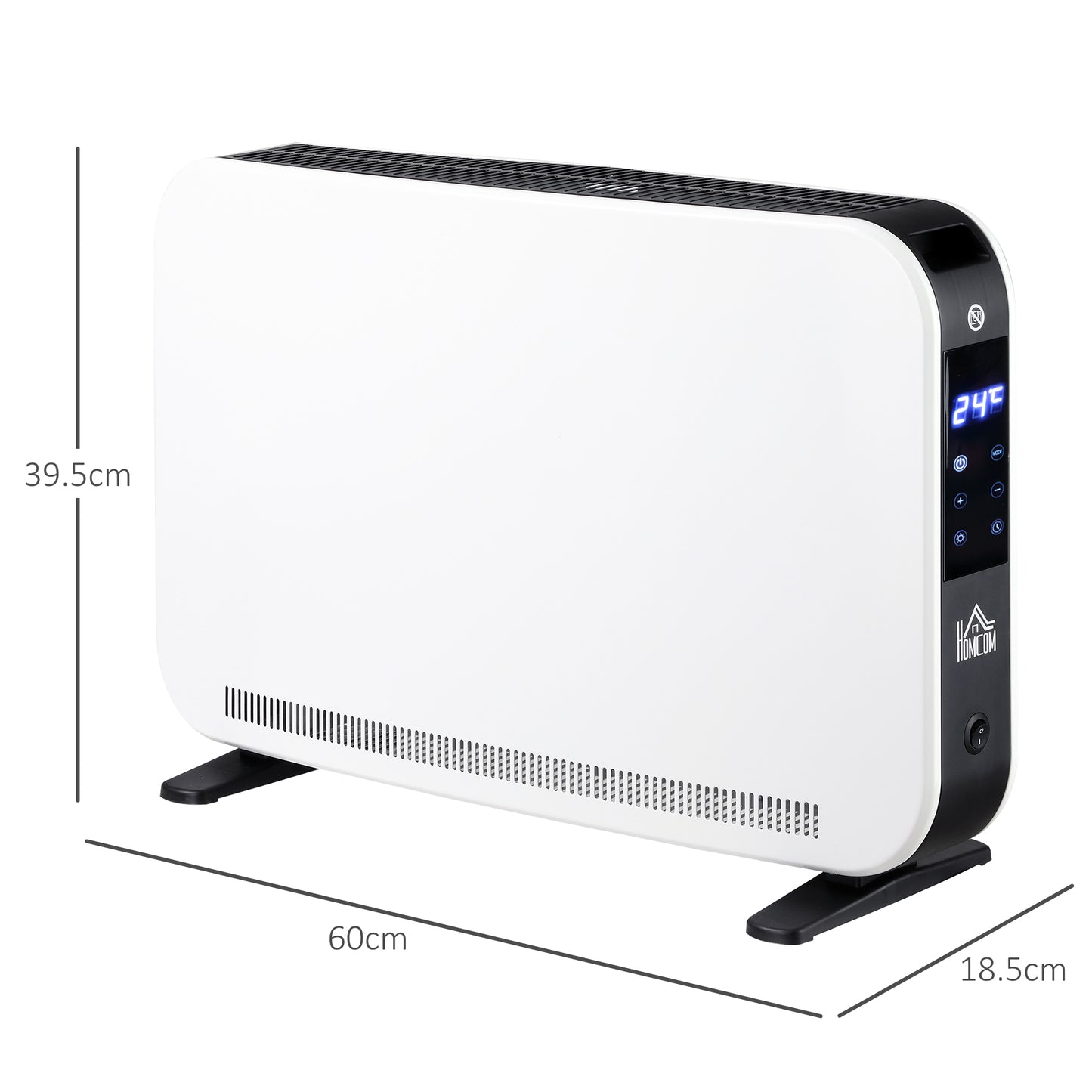 HOMCOM Three-Mode Modern Slimline Heater, 7-35â„ƒ Temperature