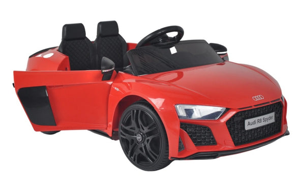 Licensed Audi R8 Spyder 12V Electric Ride On Car Red with 2.4GHz remote