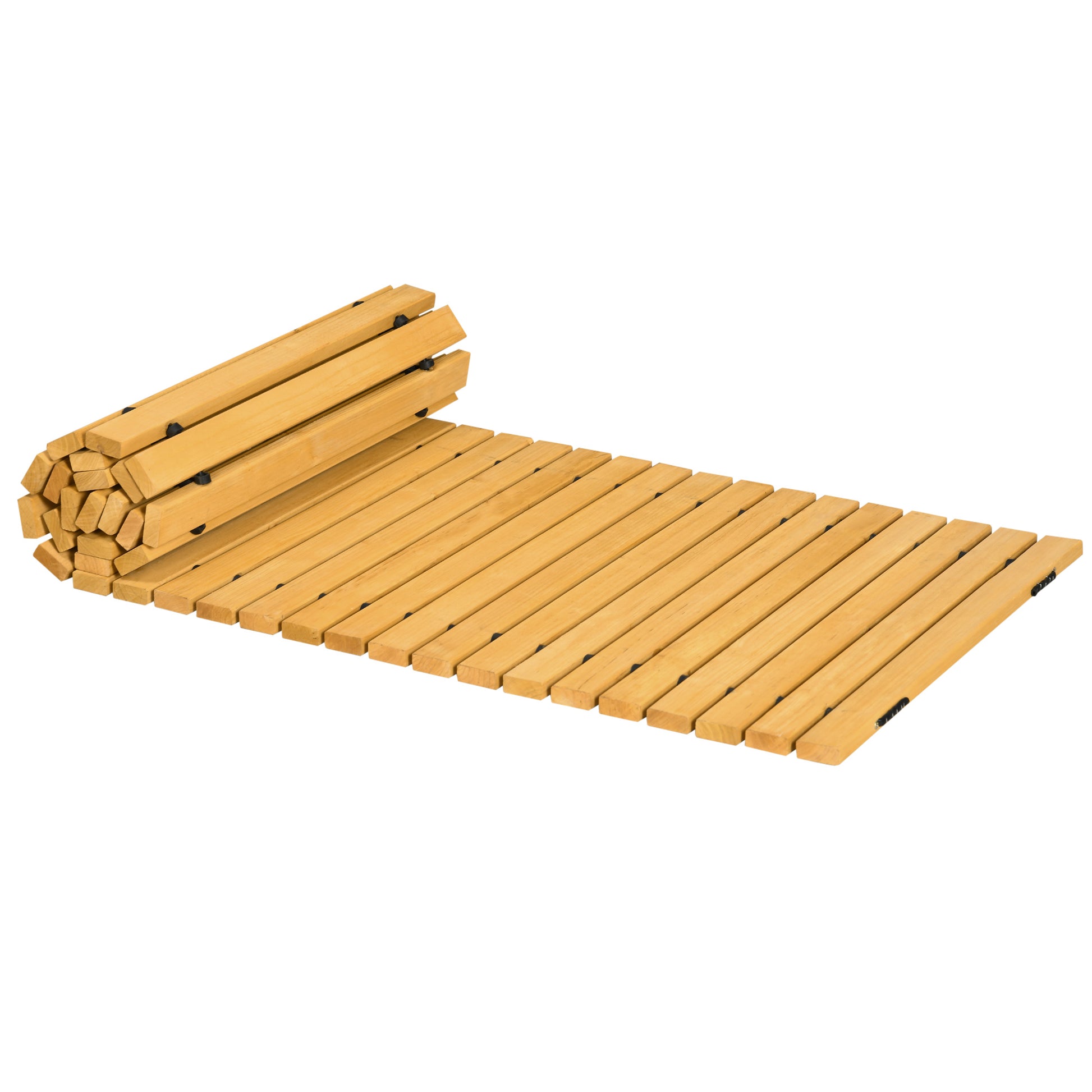 Outsunny Rollable Wooden Garden Pathway Weather-Resistant Walk Way for Wedding Party Pathways 185 x 60 cm Default Title