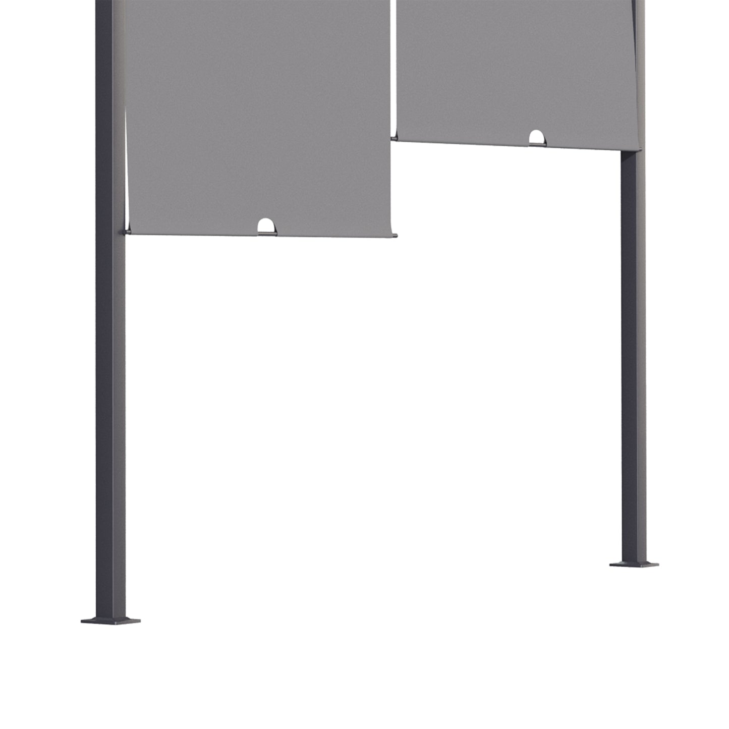 Outsunny 3(m) x 4m Metal Pergola with LED Lights, Outdoor Garden Pergola with Sliding Roof, Solar Powered, for BBQ,Â Lawn, Dark Grey