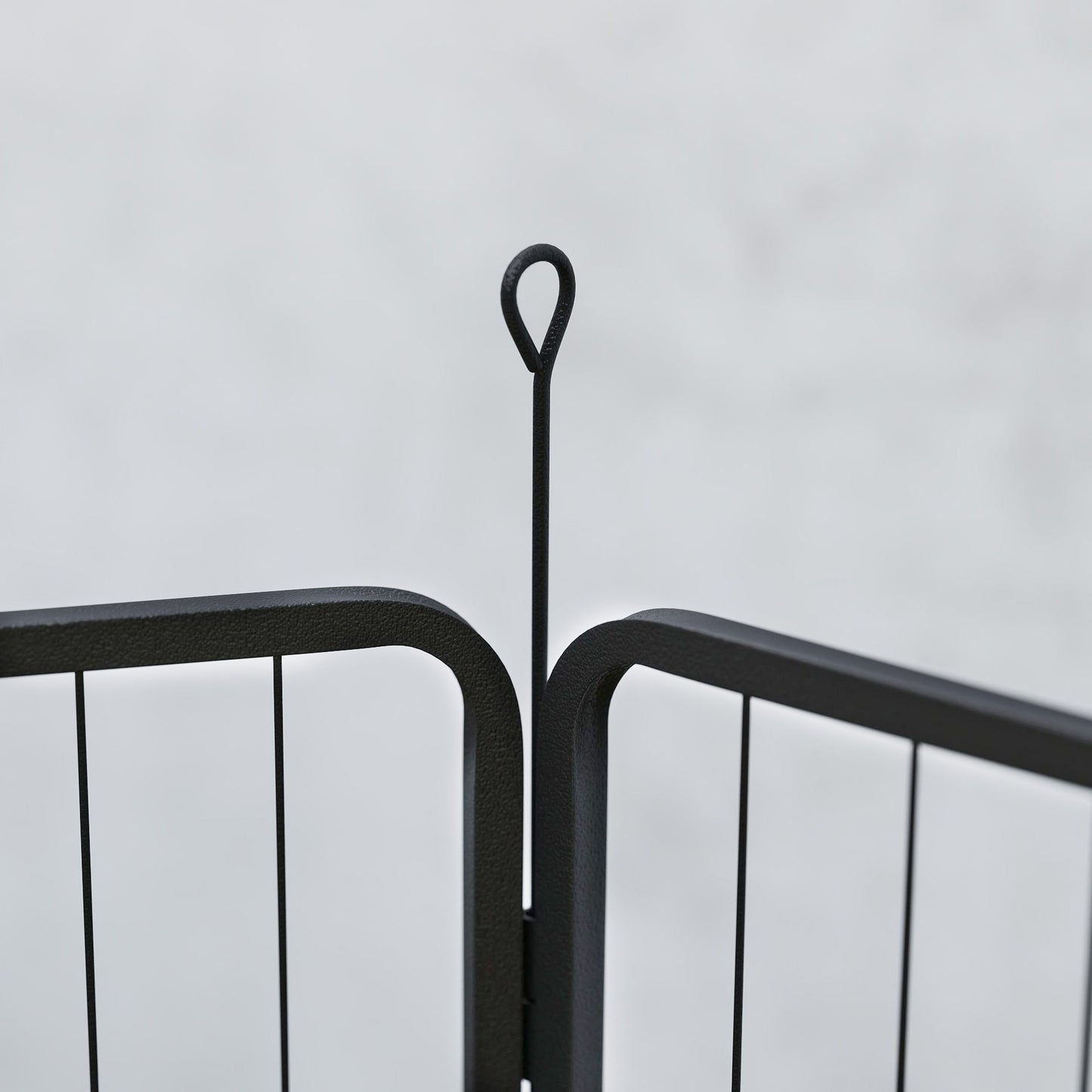 PawHut 6 Panels Dog Playpen, Portable Detachable Puppy Pen with Door, for Medium Dogs, 80cm High, Grey