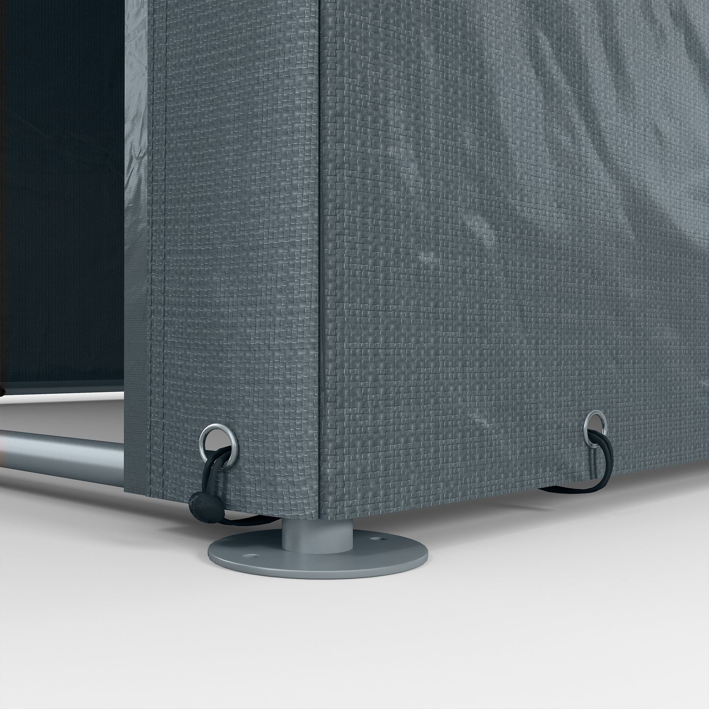 Outsunny 2.2 x 1.6 m Outdoor Storage Tent, with Accessories - Dark Grey