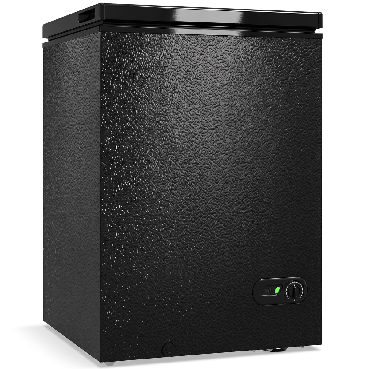 HOMCOM 91L Freestanding Chest Freezer with Removable Storage Basket, Chest Freezer with Mechanical Temperature Control, Black Default Title