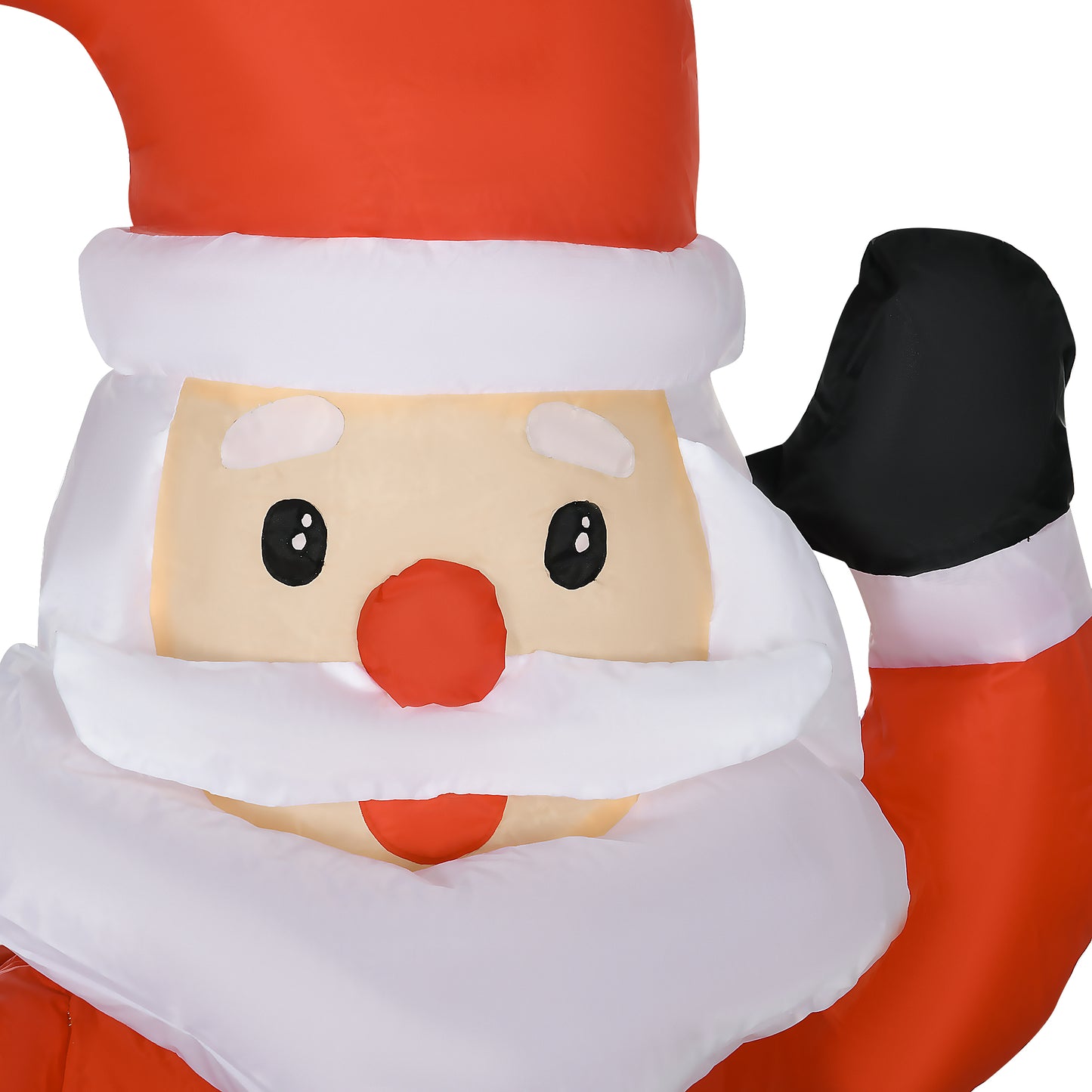 HOMCOM 4ft Christmas Inflatable Santa Claus Sledge Sleigh Reindeer Blow Up Decoration Xmas DÃ©cor for Garden