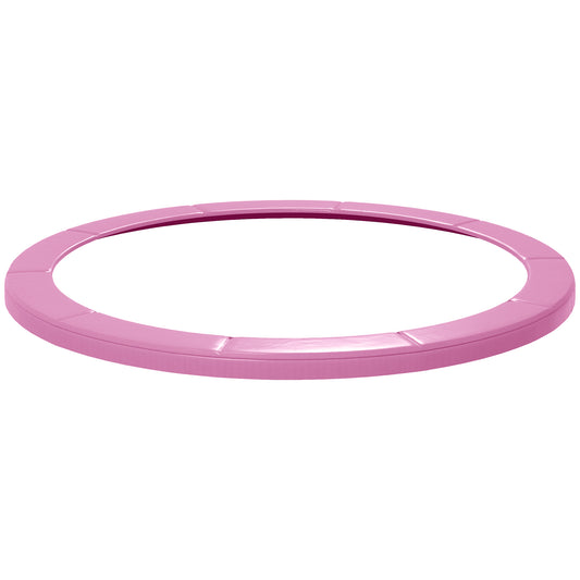 SPORTNOW 12FT Trampoline Spring Cover, Plastic Trampoline Pad Replacement with Elastic Cord, Waterproof, UV Resistant and Tear-Resistant, Pink
