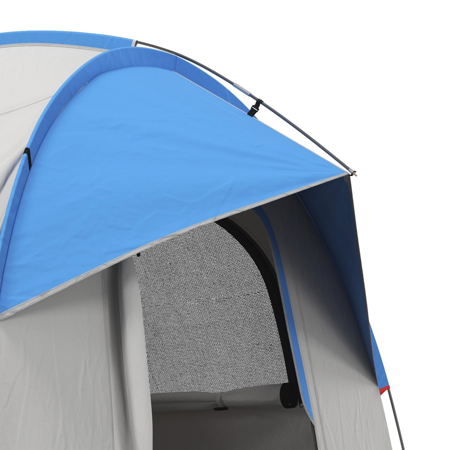 Outsunny SUV Car Tent for Camping, Waterproof PU2000mm, 5 Man Tailgate Tent, 2.4 x 2.1 m, Grey and Blue