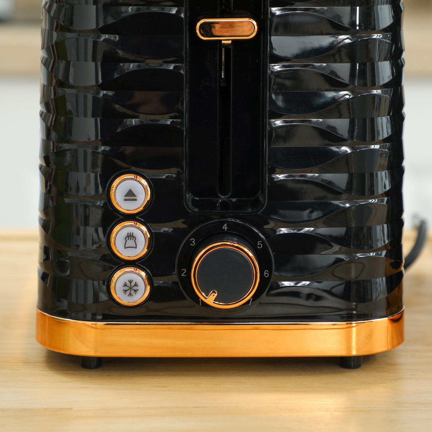 HOMCOM 3000W 1.7L Rapid Boil Kettle & 2 Slice Toaster, Kettle and Toaster Set with 7 Browning Controls and Crumb Tray, Black