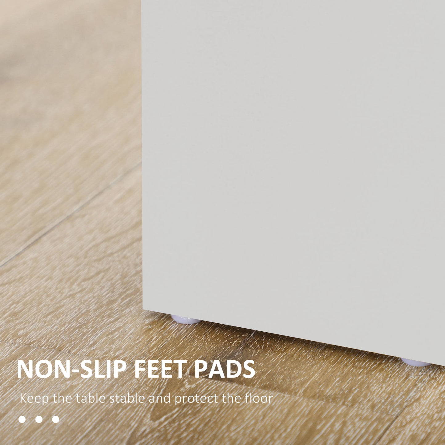 HOMCOM Dining Table for 4-6 People, Kitchen Table with Wood Effect for Dining Room, Oak and White