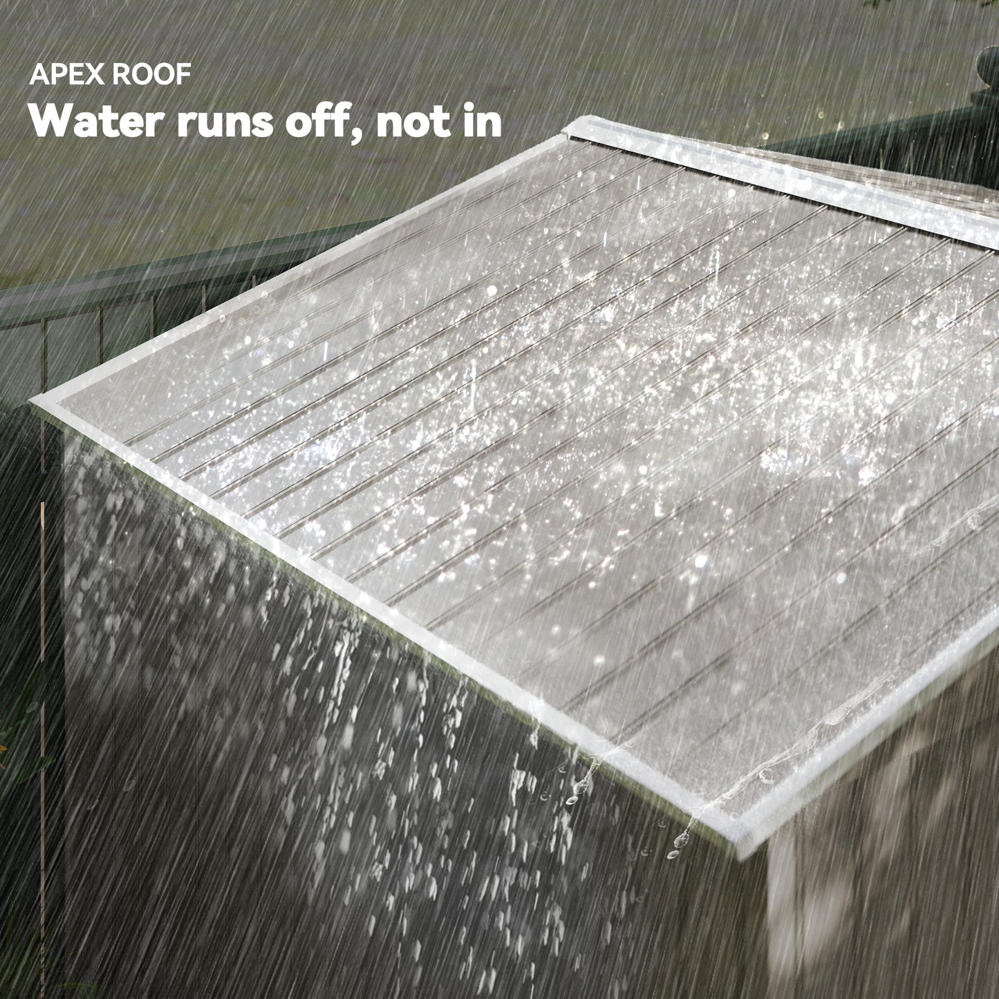 Outsunny 9 x 6ft Steel Garden Shed, Outdoor Storage Tool House with Vents, Foundation and Lockable Double Doors, Brown