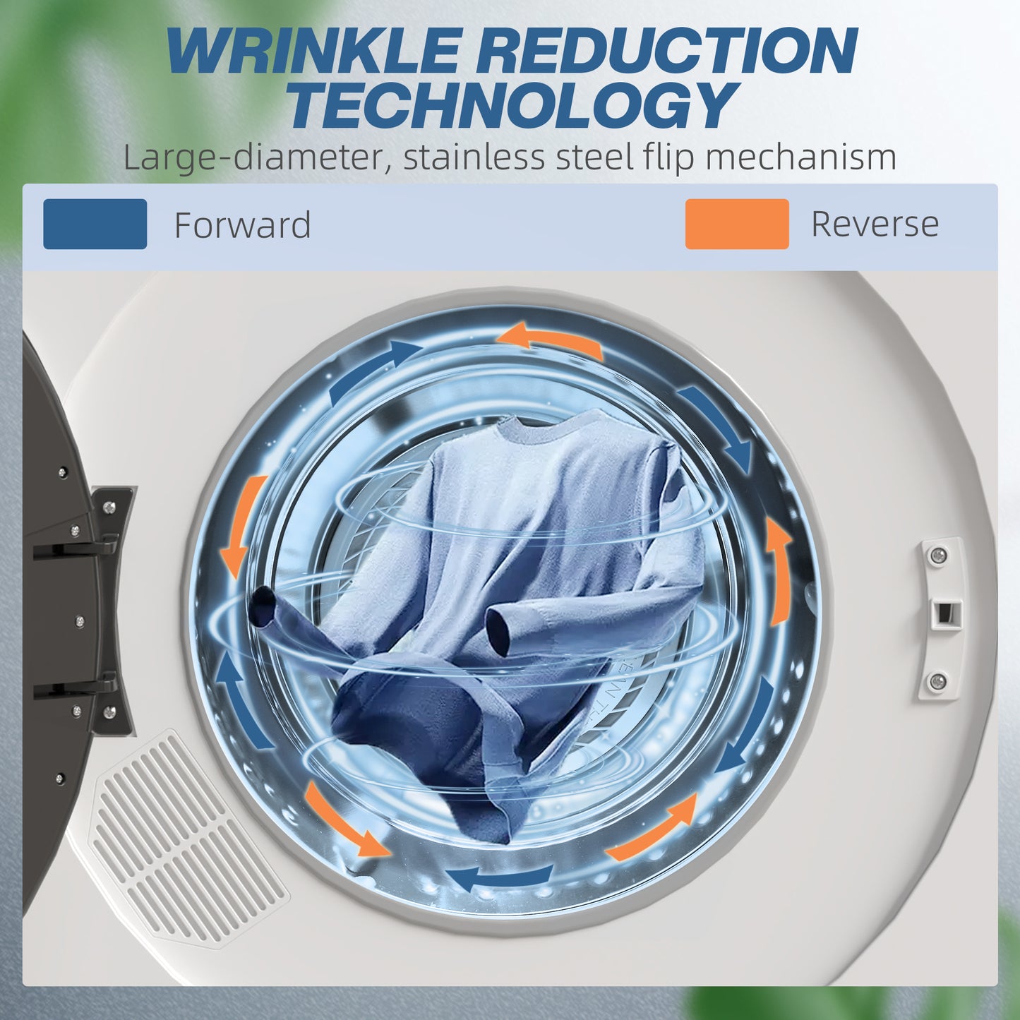 HOMCOM 4kg Compact 40-60'  Tumble Dryer - White