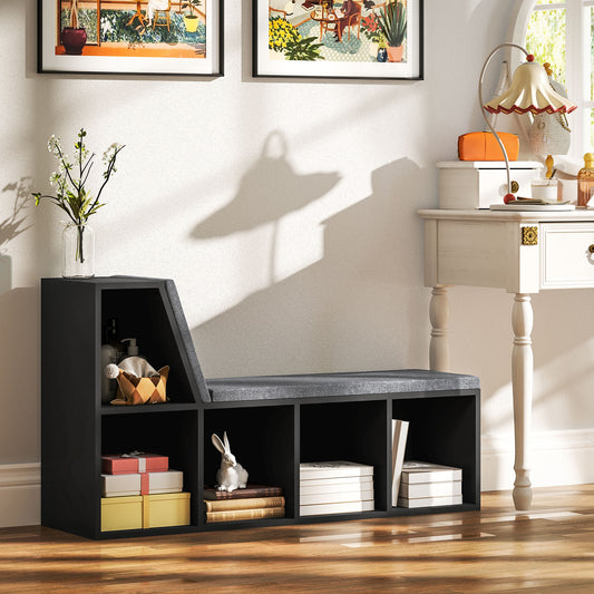 <ul style="list-style:disc;margin-left:15px;"><li>Modern Style: The modern appearance makes this black bookcase match most styles. Comes with a geometric compartment shape