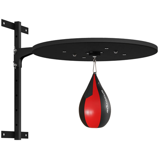 SPORTNOW Wall Mounted Speed Bag Platform, Height Adjustable Punching Bag, Training Kit