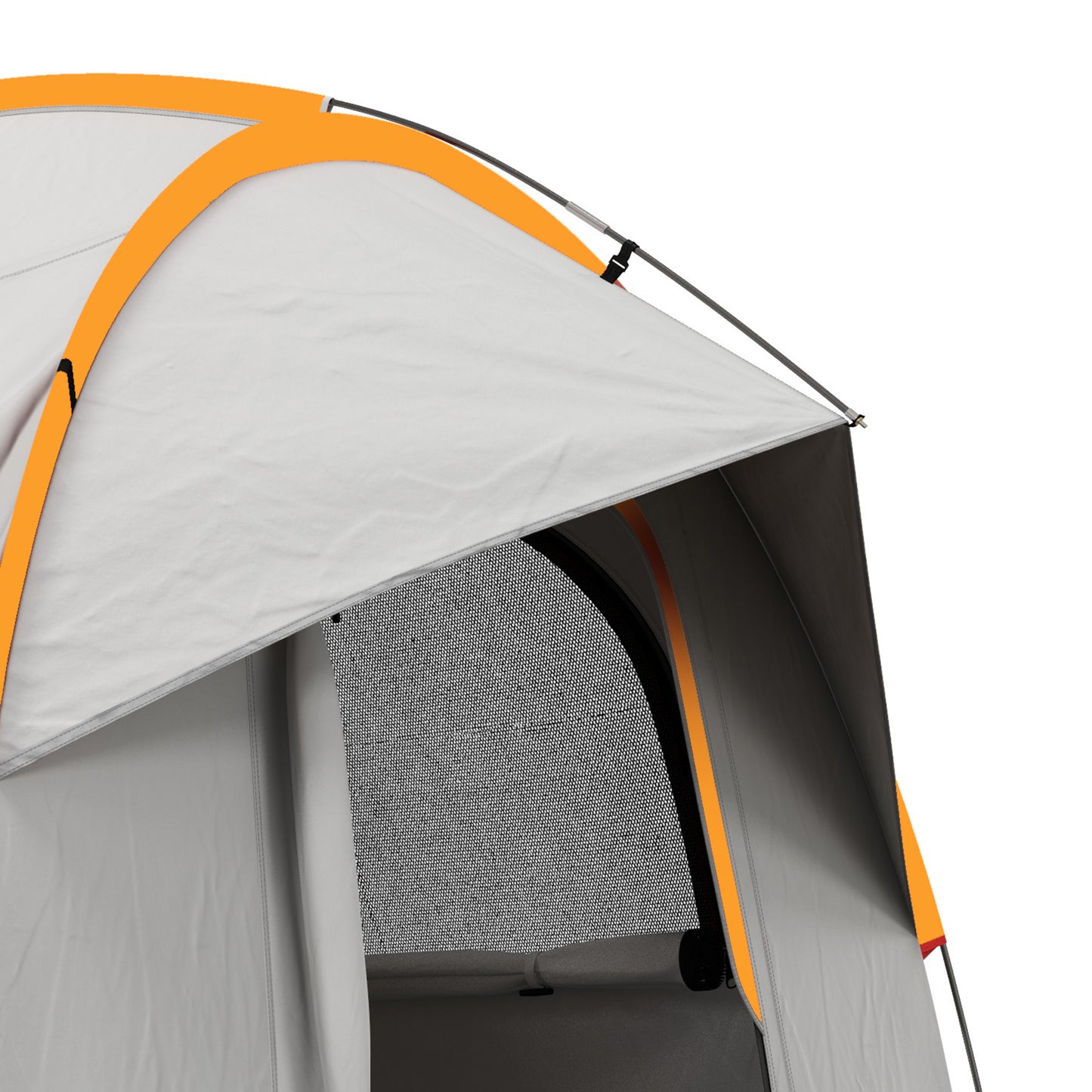 Outsunny SUV Car Tent for Camping, Waterproof PU2000mm, 5 Man Tailgate Tent, 2.4 x 2.1 m, Grey and Orange